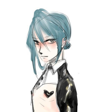 【らくがき】青年 逆バニー?