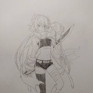 柊杏奈 铅笔画