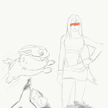 ポケモン達とティファ