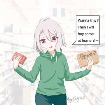Lovely mother shopping
