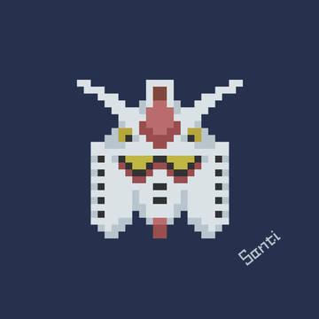 8Bit RX-78-2 & ZAKU II