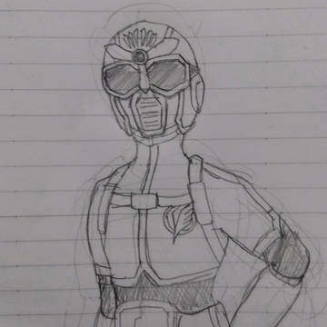 光空戦隊エアレンジャー　シルバーパイロット(色塗り前)