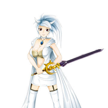 アラド戦記のお友達のアバ絵 （女鬼剣士/たぶんこんな感じ）