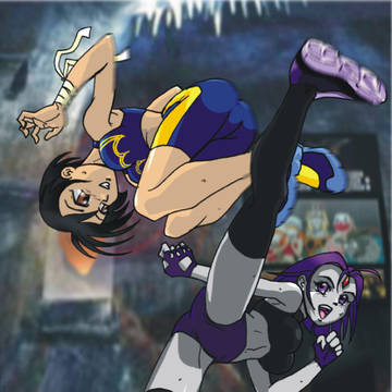 Batgirl vs Raven.