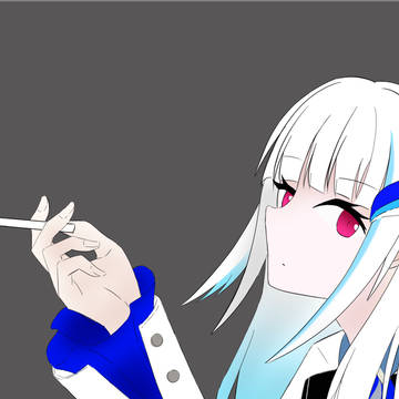 皇女殿下ヤニ休憩中