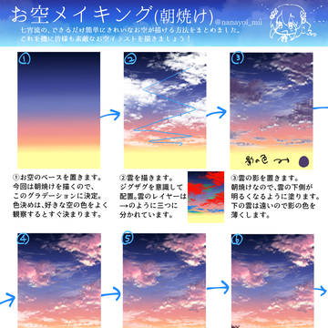 お空メイキング(朝焼け)