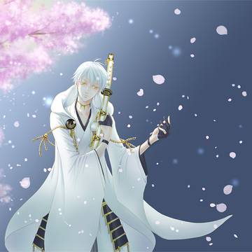 鶴丸国永と月桜