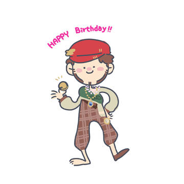 ピアソンさん　おたんじょうび　おめでとう　！