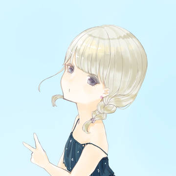 紺色のワンピース