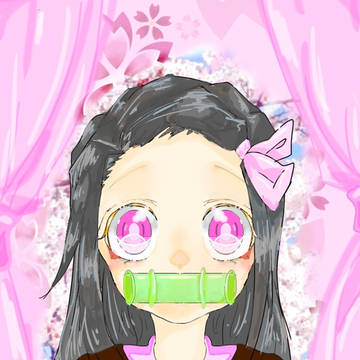 禰豆子さん初描き