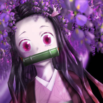 禰豆子を描きました