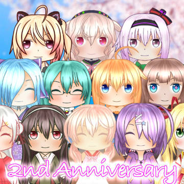 アイドル部2周年記念絵