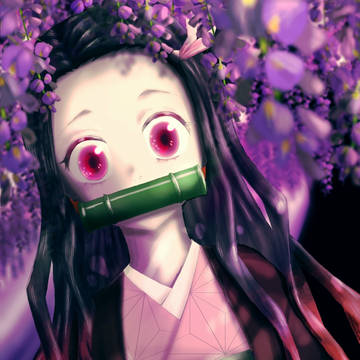 禰豆子を描きました2