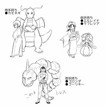 るろ剣キャラ手持ちポケモンイメージ