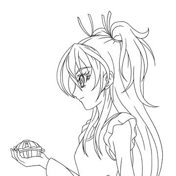 原寸大線画①