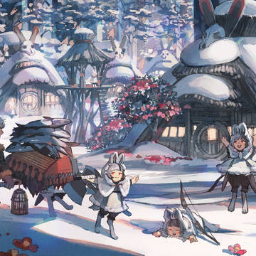 雪うさぎの集落