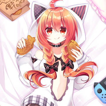 寝ながらたい焼きにゃんこ