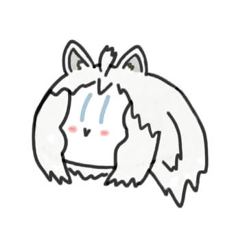 White lion doodle