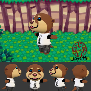 どうぶつの森のスタイルのジェイ