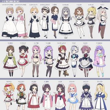 メイドさん25種