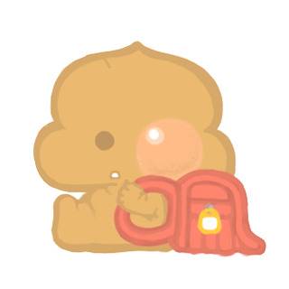 ちびうんちとランドセル　　ラインスタンプもうすぐできるよ！