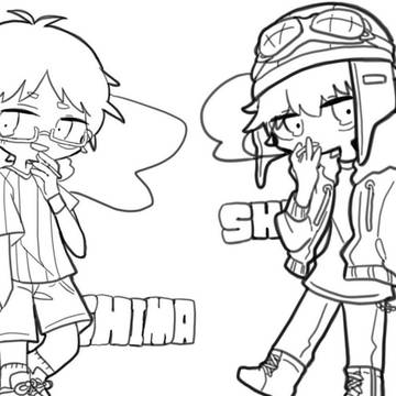 珍しいシマとピ君