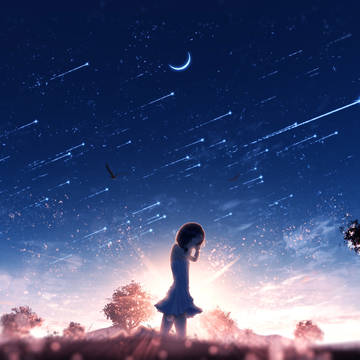 思い出は流れ星のように。