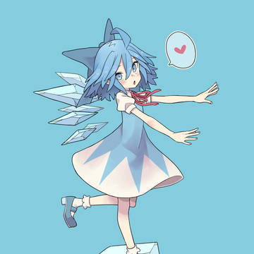 氷の上のチルノ