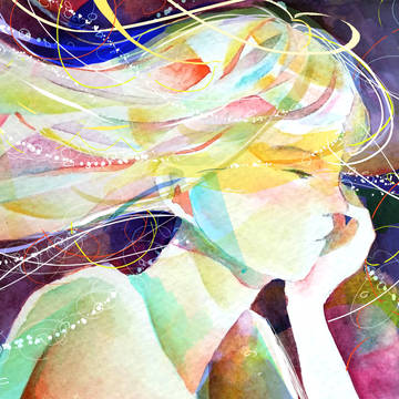 夜空のヘアセット