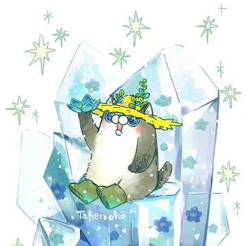 水晶に咲く花