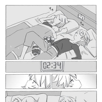 夜中の漫画