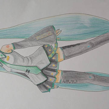 ミク立ちイラスト