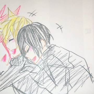 色鉛筆で