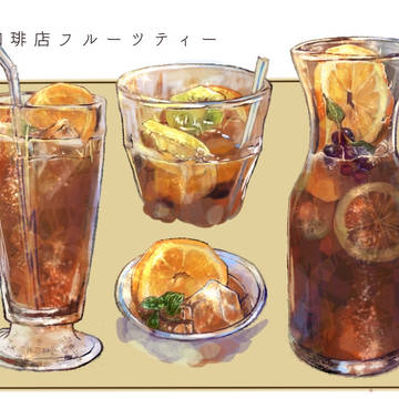 星乃珈琲店のアイスフルーツティー