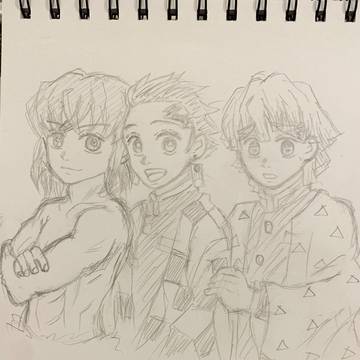 初描き！かまぼこ隊🐗🎴⚡️