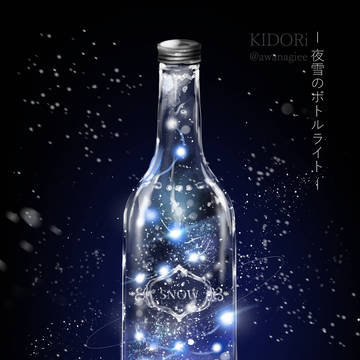 夜雪のボトルライト