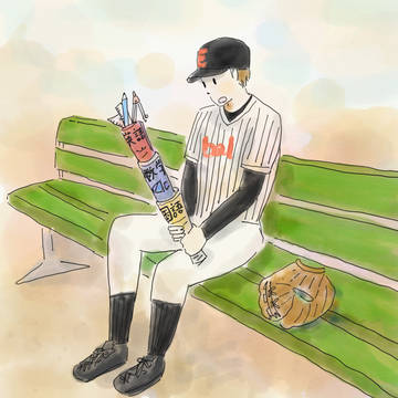 野球少年。