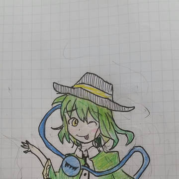 古明地こいし描いてみた(*^^*)