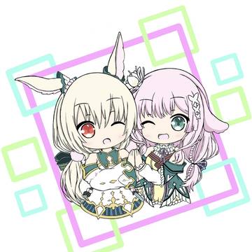 【ツキトハナ】可愛い二人の兎耳コンビ！！【アシェリ】