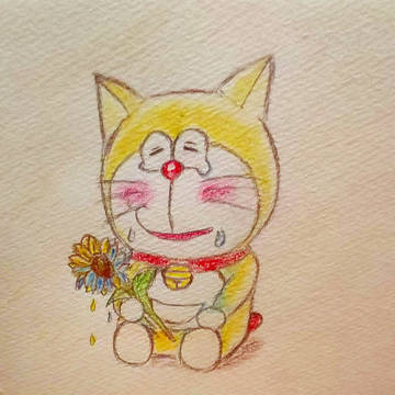 黄色いタヌキと