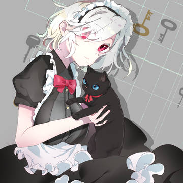 メイドさんと黒猫