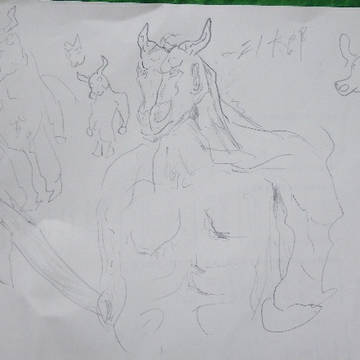 牛っぽい落書き
