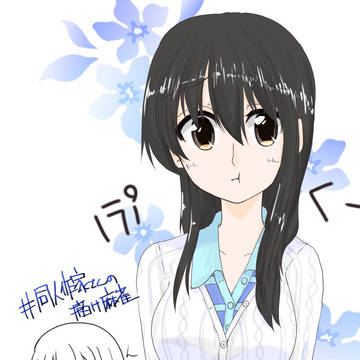 描け麻雀#5　負けお題「ぷくーってしている藤原肇」