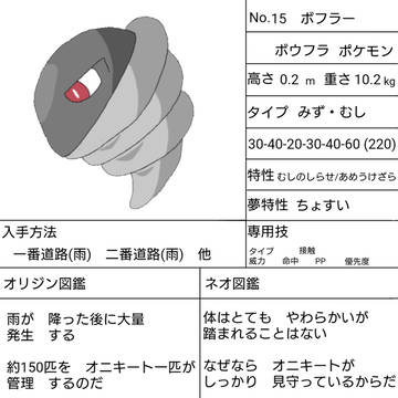 オリポケまとめ(序盤虫)