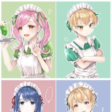メイド服 DE 応援がーるず。