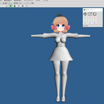 お茶の愛ちゃん３Ⅾモデル進捗。
