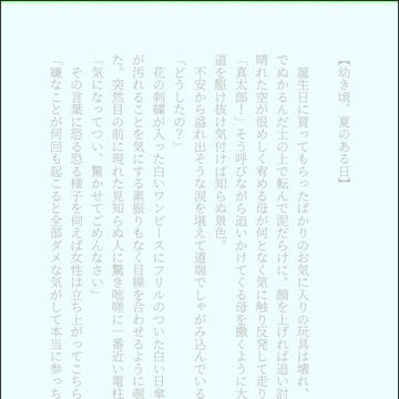 【幼き頃、夏のある日】