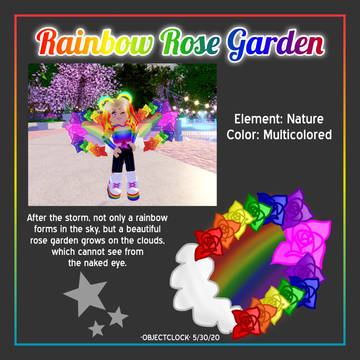 Rainbow Rose Garden Wings