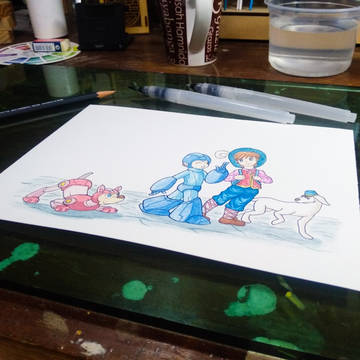 Megaman & Remi Fanart