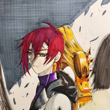 『怪画の亡霊、赤髪のロキ』
